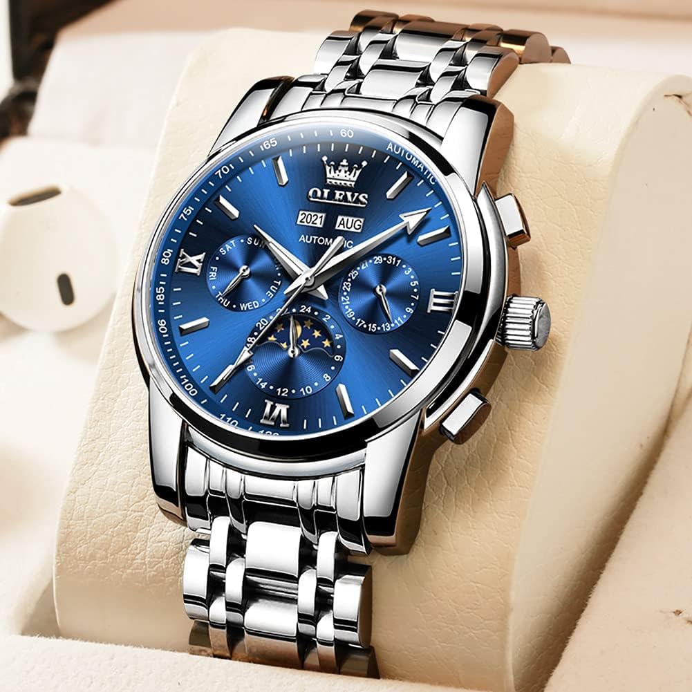 OLEVS quartz – cadran bleu, noir ou blanc – montre homme
