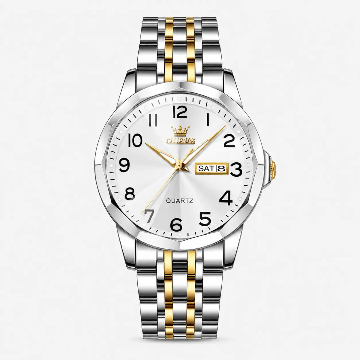 OLEVS quartz – cadran bleu, noir ou blanc – montre homme