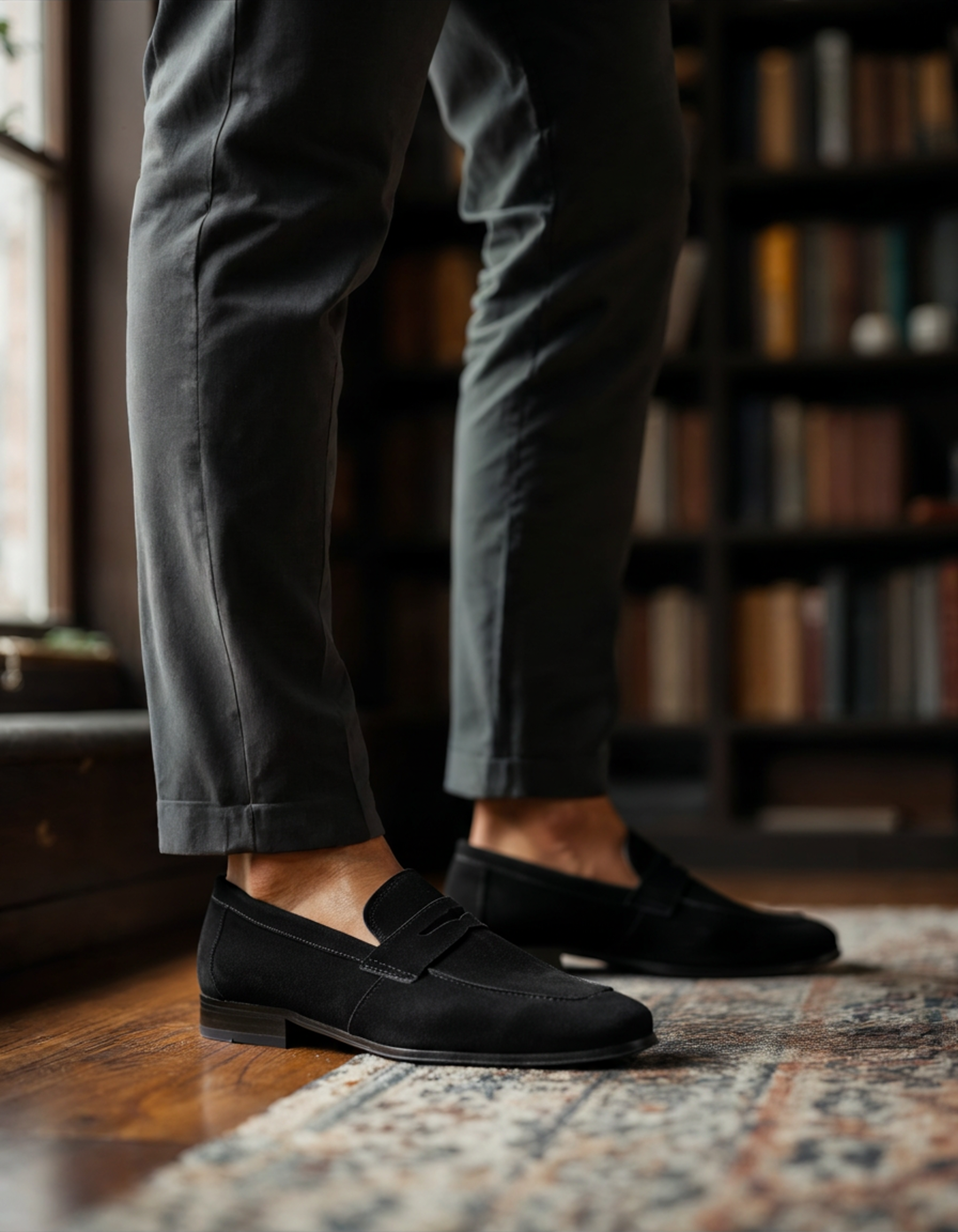 Mocassins penny en daim Seine Sélect