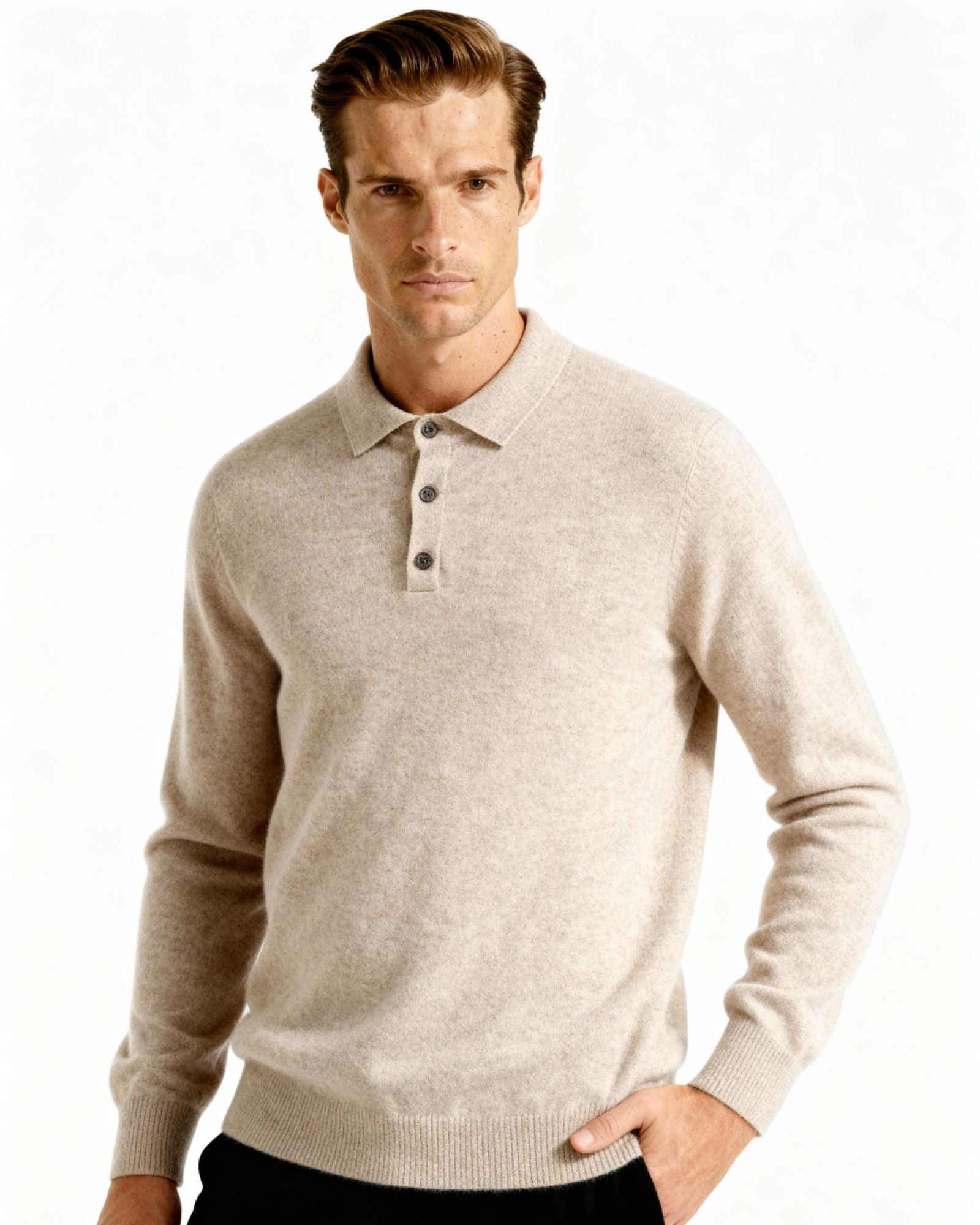 Polo en cachemire 100 %