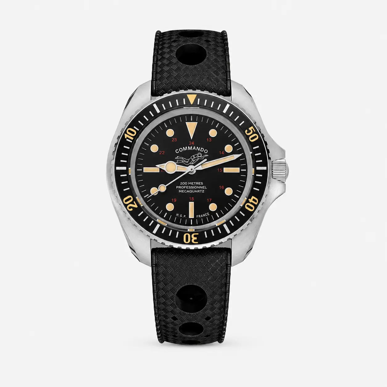 Commando Diver 200M – meca-quartz – style vintage