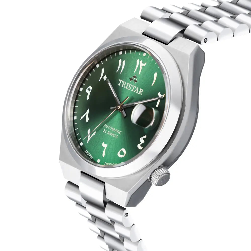 Tristar automatique 40 mm – cadran vert – montre homme