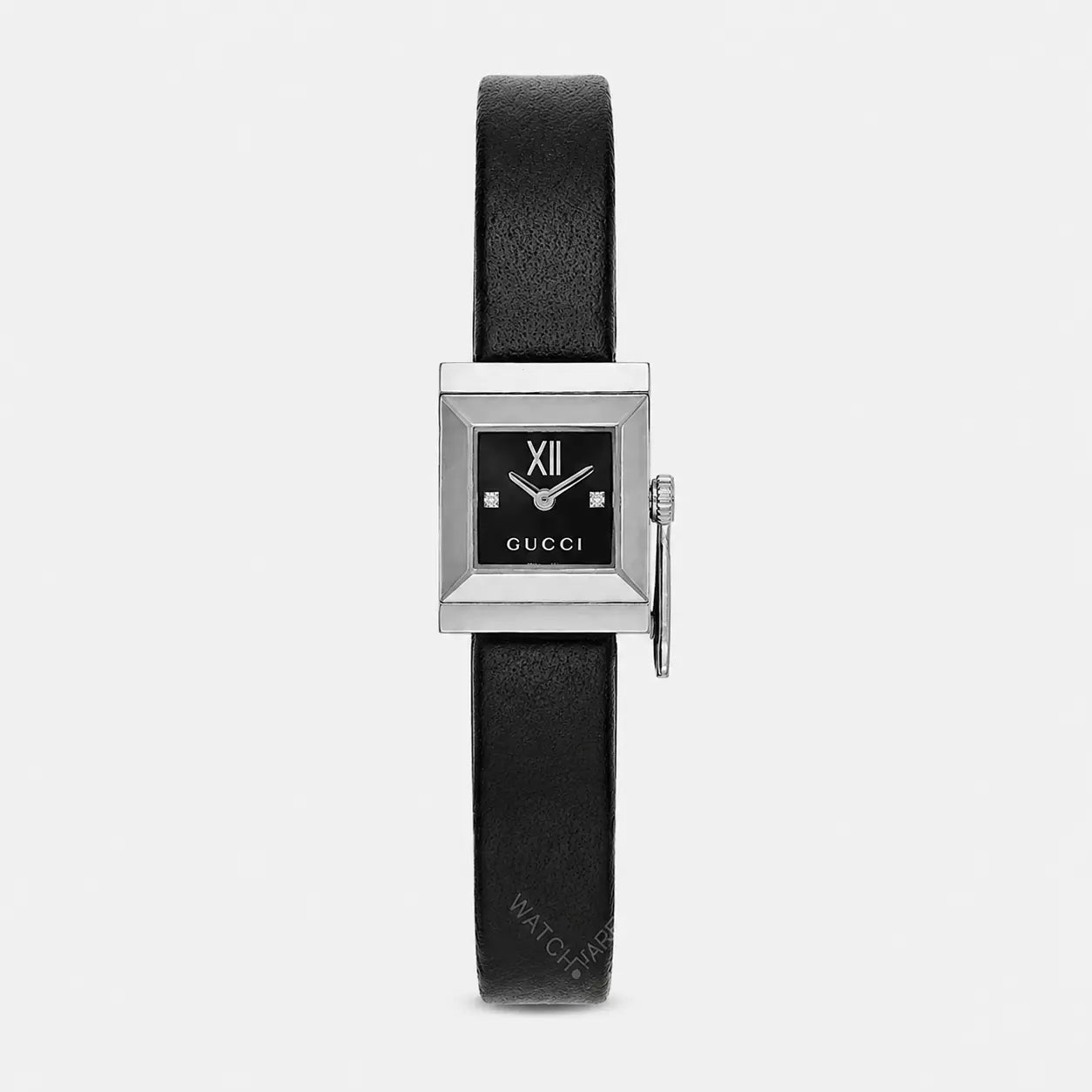 GUCCI G-Frame quartz 14 × 18 mm – cadran noir – montre femme