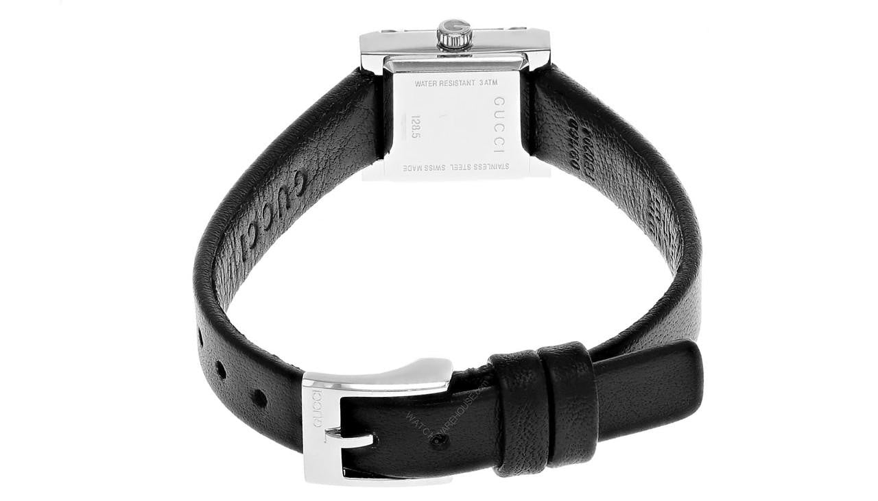 GUCCI G-Frame quartz 14 × 18 mm – cadran noir – montre femme