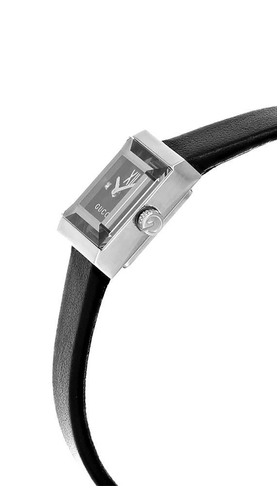 GUCCI G-Frame quartz 14 × 18 mm – cadran noir – montre femme