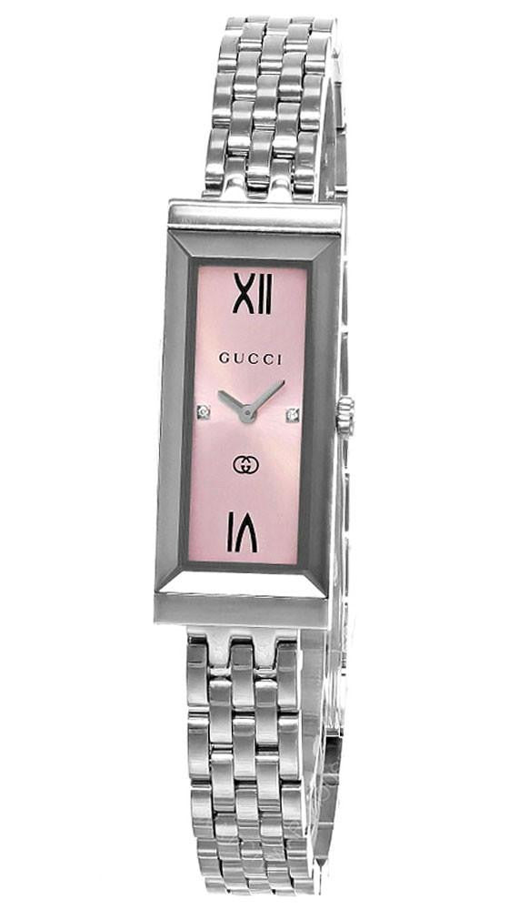 GUCCI G-Frame quartz 14 × 34 mm – cadran rose – montre femme