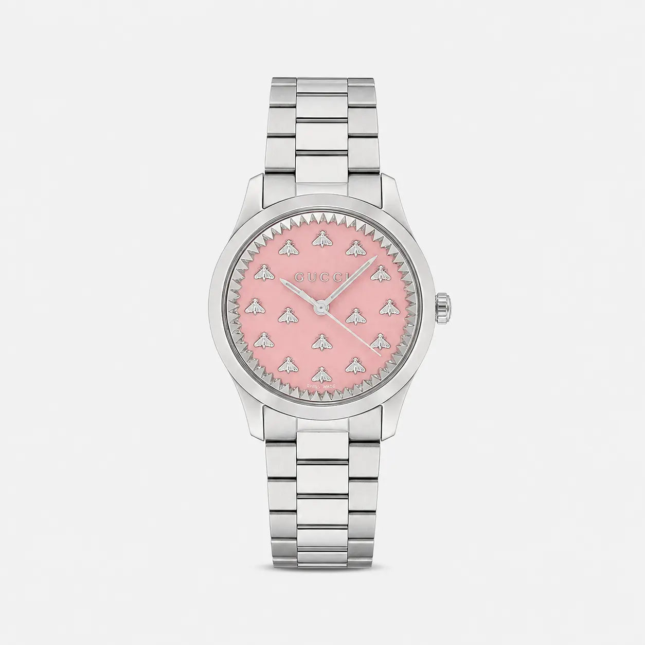 GUCCI G-Timeless quartz 32 mm – cadran rose – montre femme
