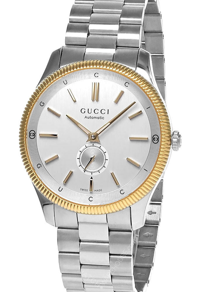 GUCCI G-Timeless automatique 40 mm – cadran argenté – montre homme