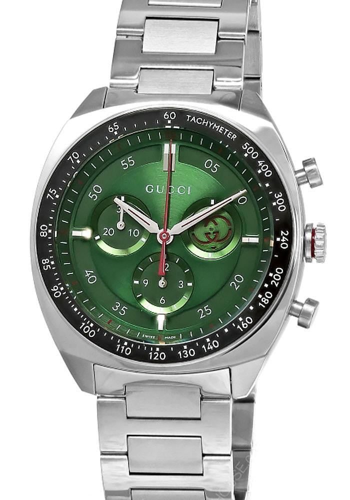 GUCCI Interlocking G quartz 41 mm – cadran vert – montre homme