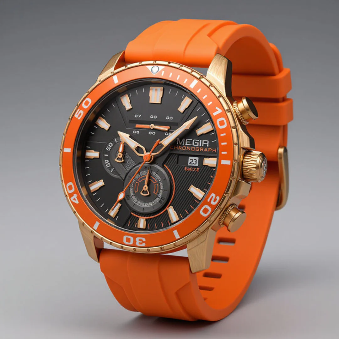 MEGIA SWISS Chronographe 46 mm – céramique