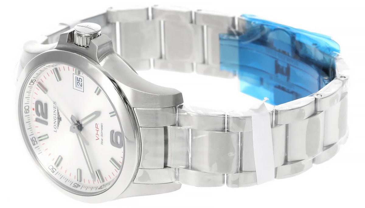 LONGINES Conquest V.H.P. 41 mm – cadran argenté – montre homme