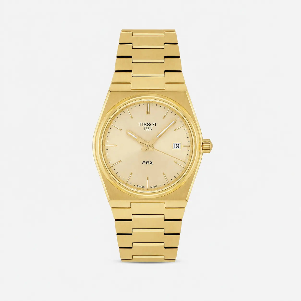 TISSOT PRX quartz 35 mm – cadran doré – montre unisexe