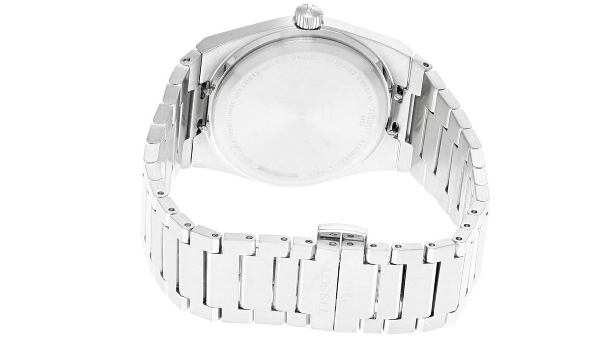 TISSOT PRX quartz 35 mm – cadran argenté – montre femme