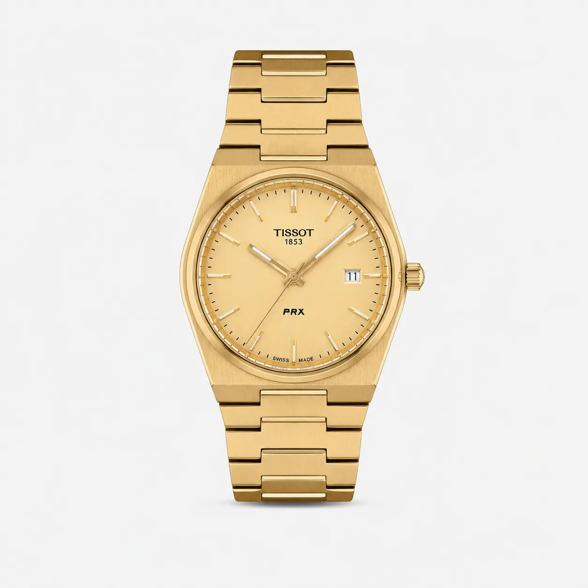 TISSOT PRX quartz 39,5 mm – cadran doré – montre homme