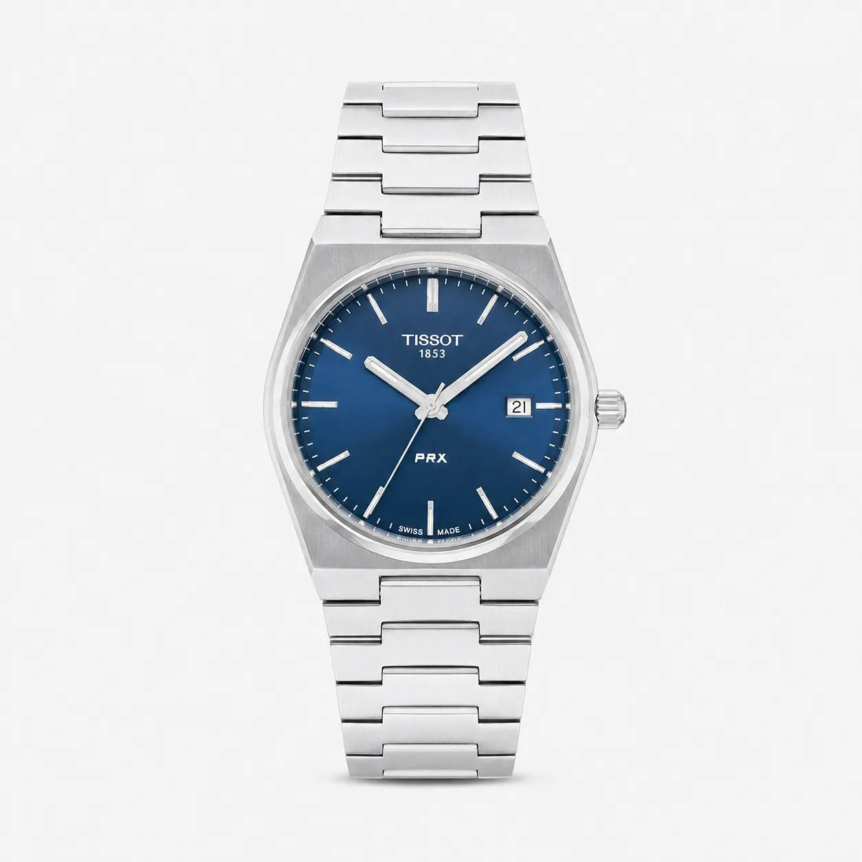 TISSOT PRX 40 mm – cadran bleu – montre homme