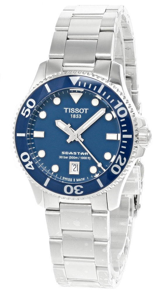 TISSOT SeaStar 1000 36 mm – cadran bleu – montre unisexe