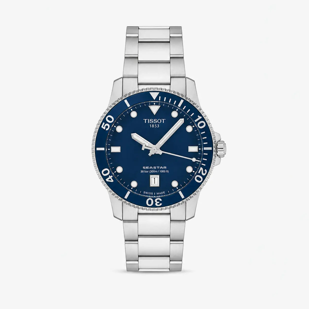 TISSOT Seastar 1000 quartz 40 mm – cadran bleu – montre homme