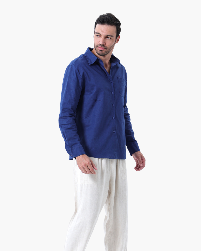 Ensemble en lin Seine Sélect (chemise manches longues + pantalon)