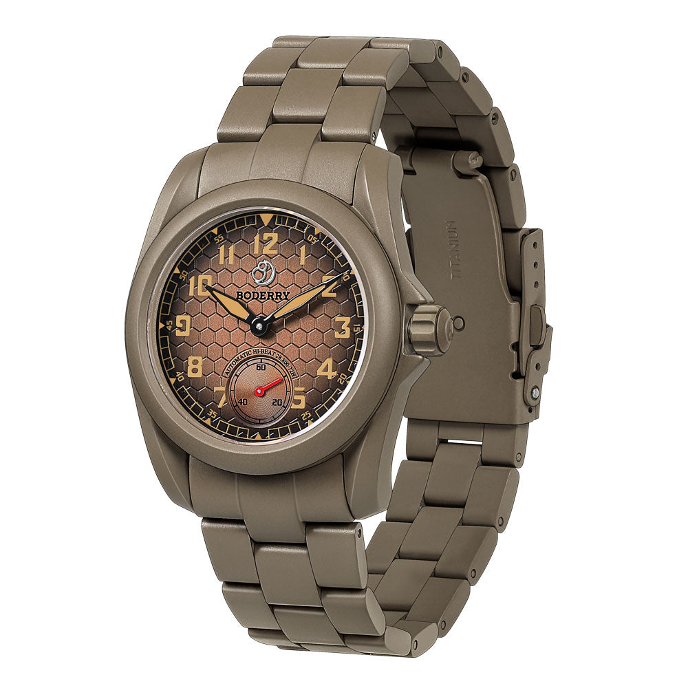 VOYAGER S72 automatique en titane – réserve de marche 72 h – sable