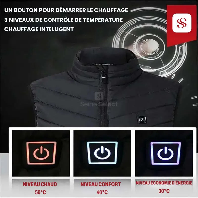 Veste Chauffante Seine Select – Chaleur USB pour l’Hiver