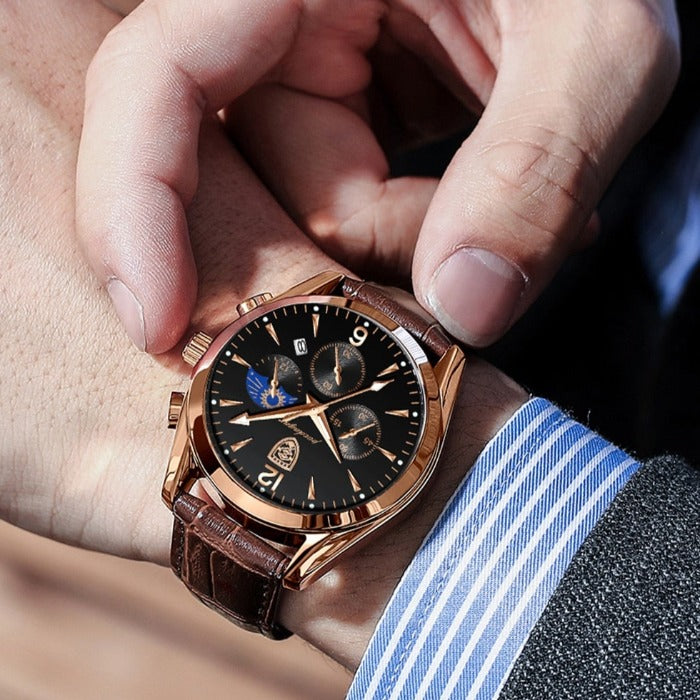 AGR Aventadori quartz 42 mm – bracelet cuir