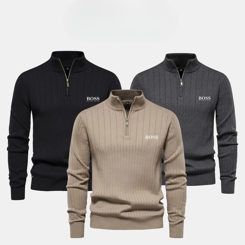 Boss Zip-Up Sweater (CLEARANCE)