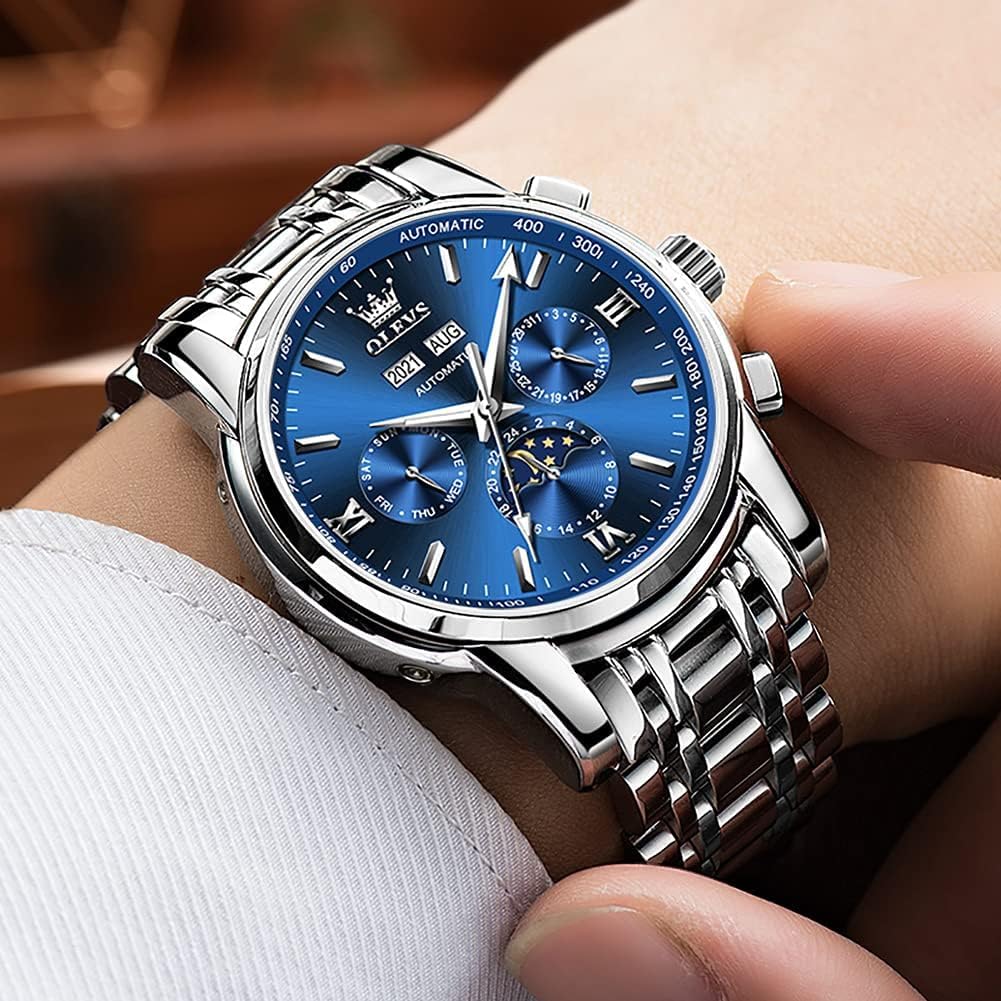 OLEVS quartz – cadran bleu, noir ou blanc – montre homme