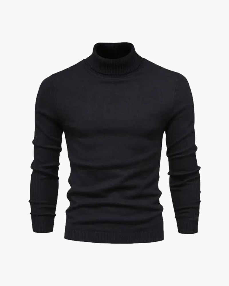 Gstaad – Pull Col Roulé en Laine Mérinos