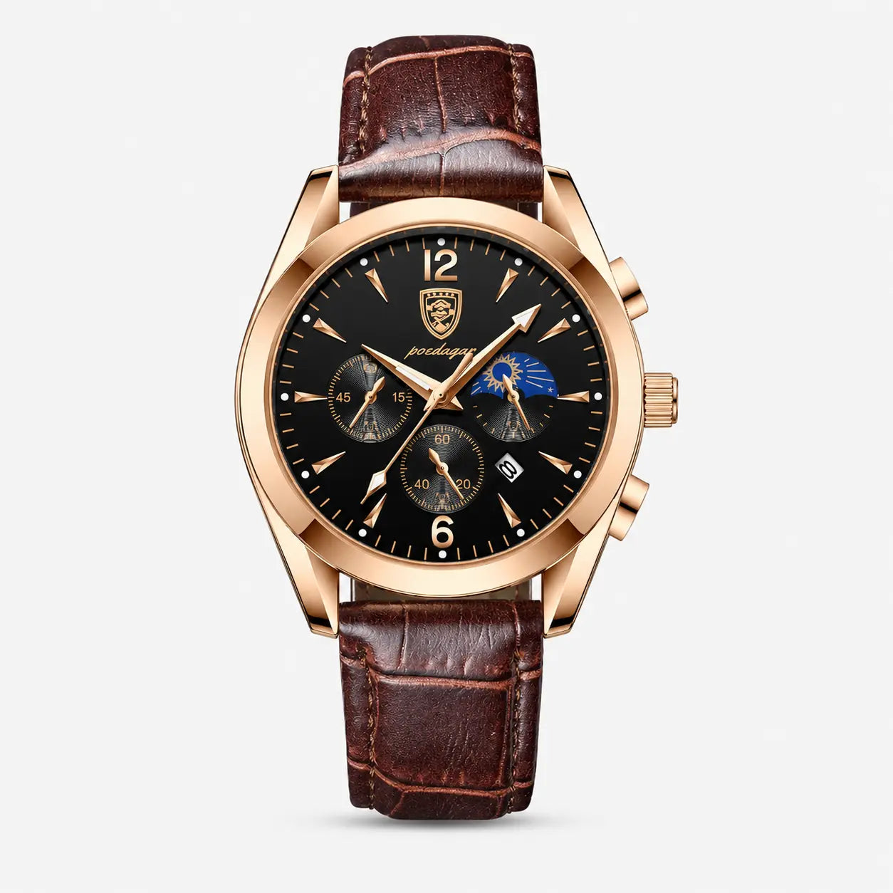 AGR Aventadori quartz 42 mm – bracelet cuir