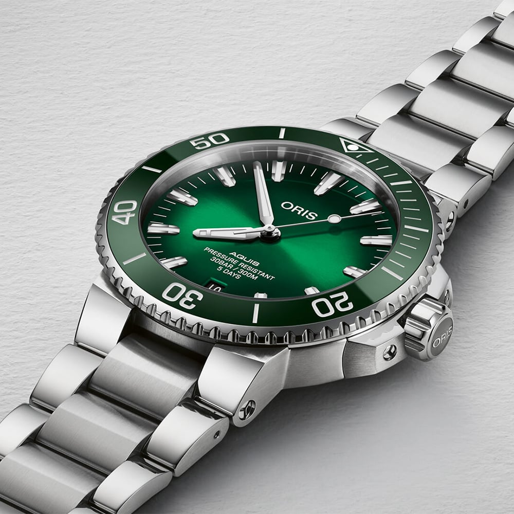 Oris Aquis Date Calibre 400 43,5 mm – cadran vert