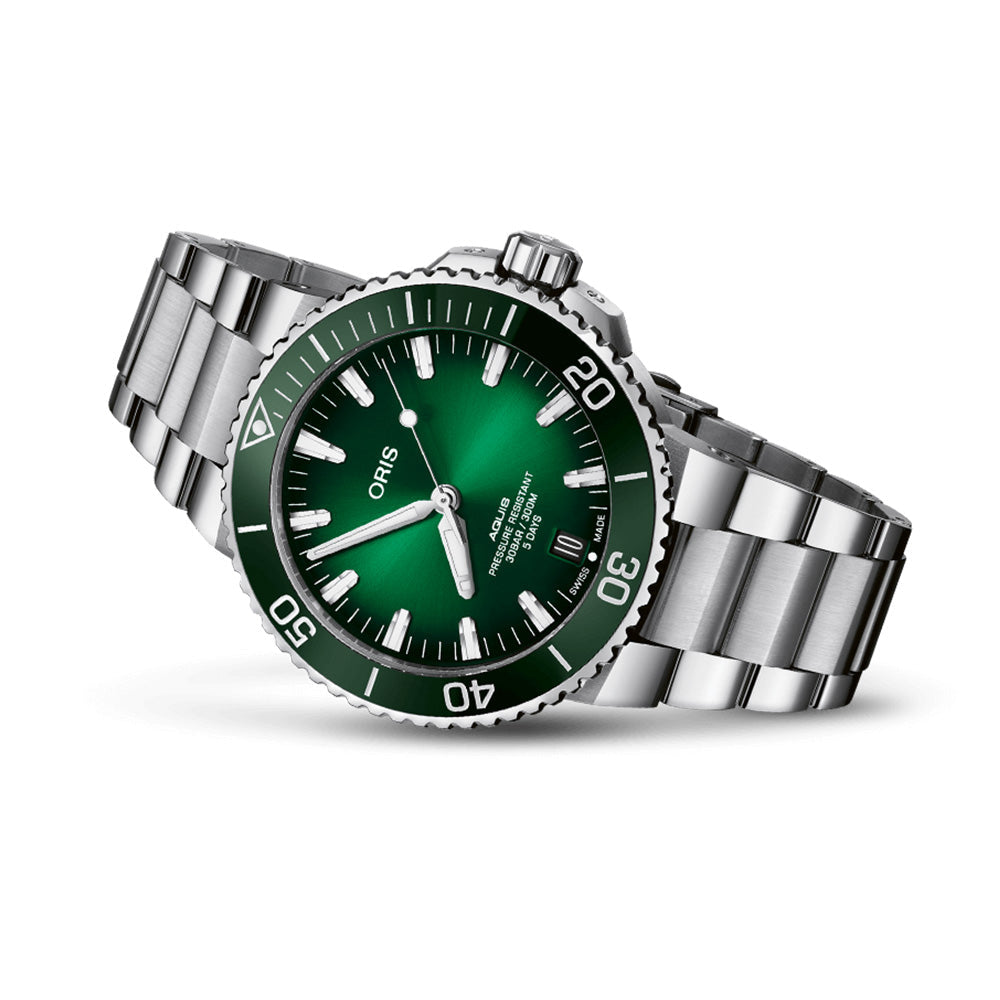 Oris Aquis Date Calibre 400 43,5 mm – cadran vert