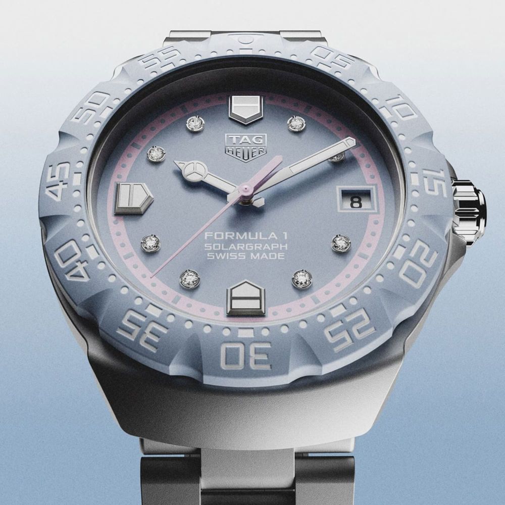 TAG Heuer Formula 1 Solargraph Bleu Rose
