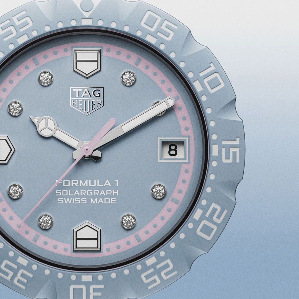 TAG Heuer Formula 1 Solargraph Bleu Rose