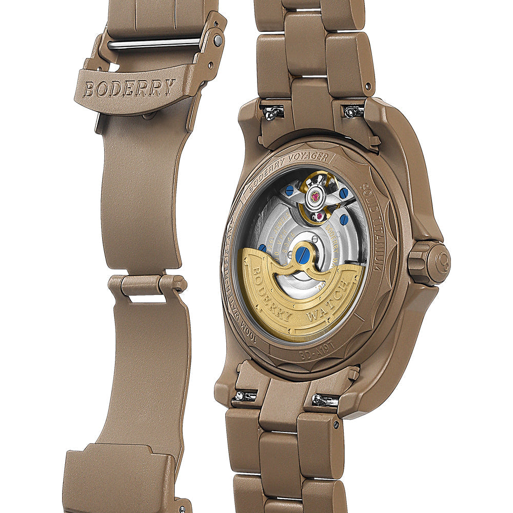 VOYAGER S72 automatique en titane – réserve de marche 72 h – sable