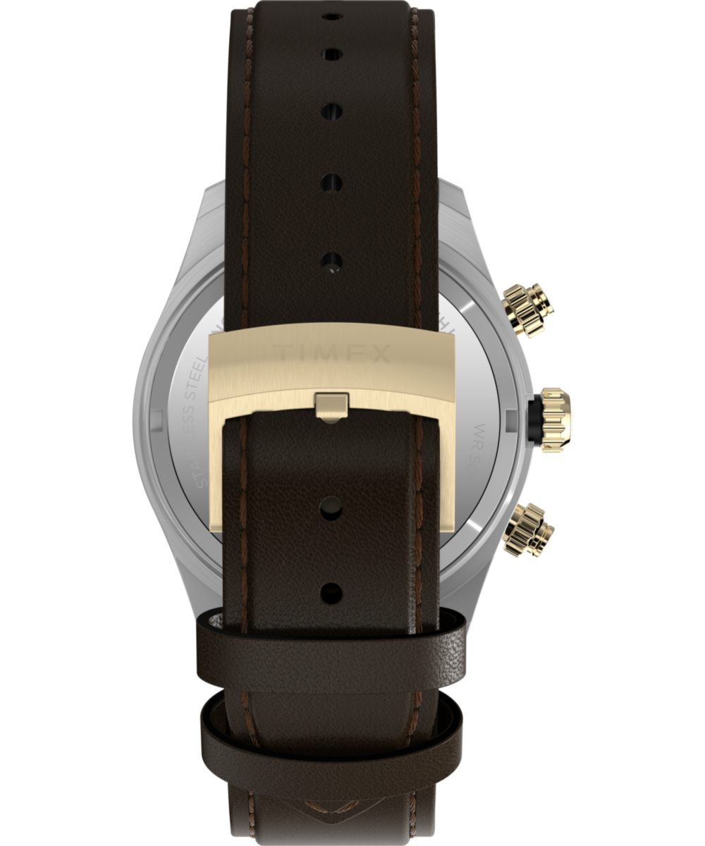 Waterbury Heritage Chronographe 39 mm – bracelet cuir