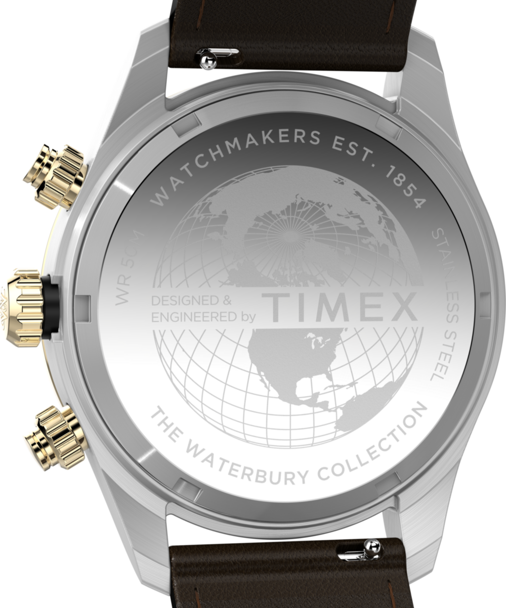 Waterbury Heritage Chronographe 39 mm – bracelet cuir