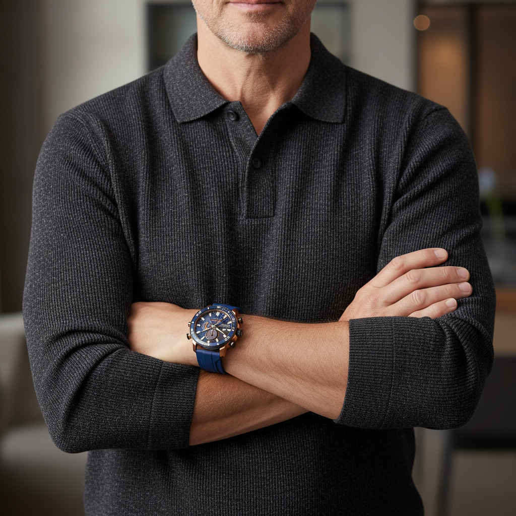 MEGIA SWISS Chronographe 46 mm – céramique