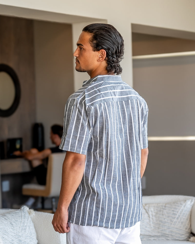 Polo marin Bari en coton bio