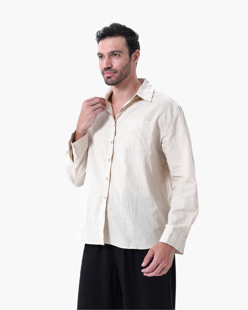 Ensemble en lin Seine Sélect (chemise manches longues + pantalon)