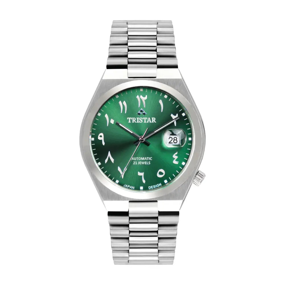 Tristar automatique 40 mm – cadran vert – montre homme