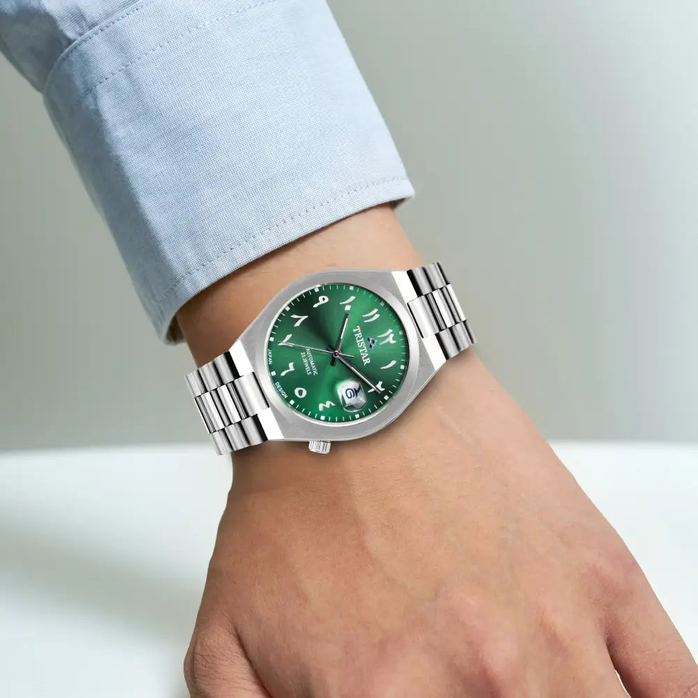 Tristar automatique 40 mm – cadran vert – montre homme