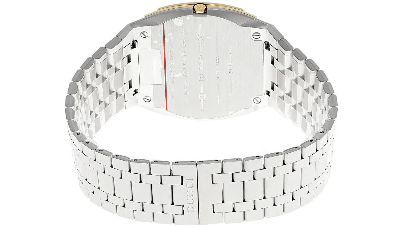 GUCCI 25H quartz 38 mm – cadran doré – montre homme