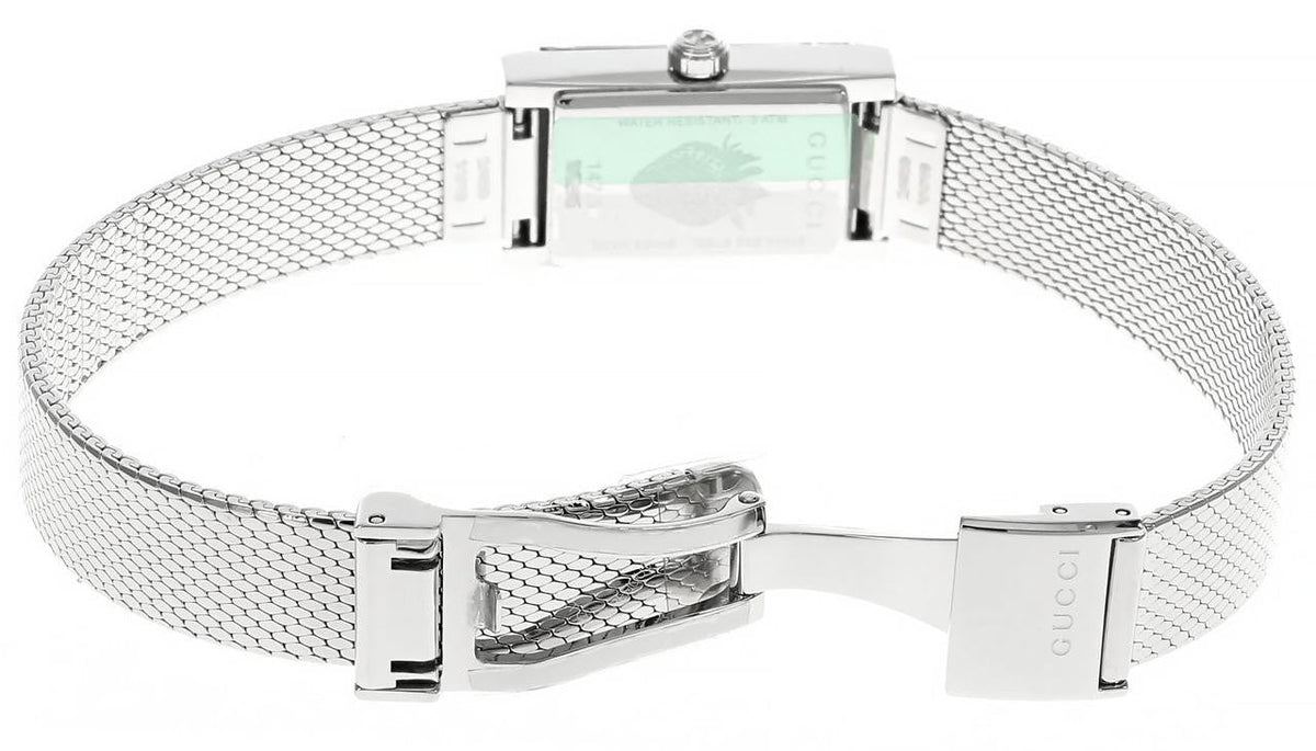 GUCCI G-Frame 14 × 25 mm – cadran vert/rouge/bleu – montre femme
