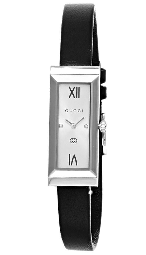 GUCCI G-Frame quartz 14 × 34 mm – cadran noir – montre femme