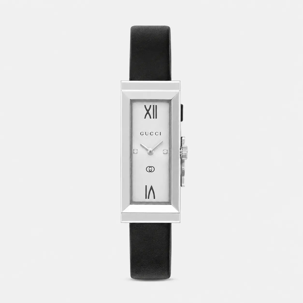 GUCCI G-Frame quartz 14 × 34 mm – cadran noir – montre femme