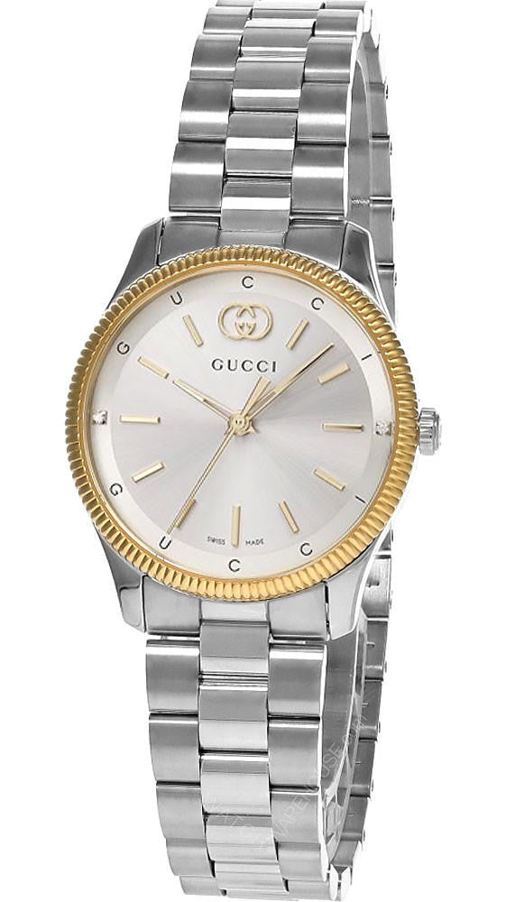 GUCCI G-Timeless 29 mm – cadran argenté – montre femme