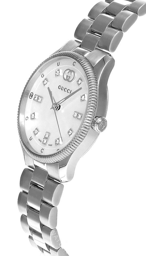 GUCCI G-Timeless 29 mm – cadran blanc nacre – montre femme
