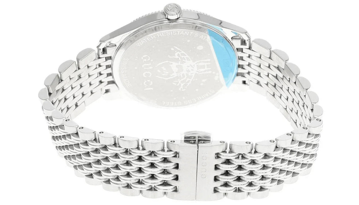 GUCCI G-Timeless Slim 36 mm – cadran argenté – montre unisexe