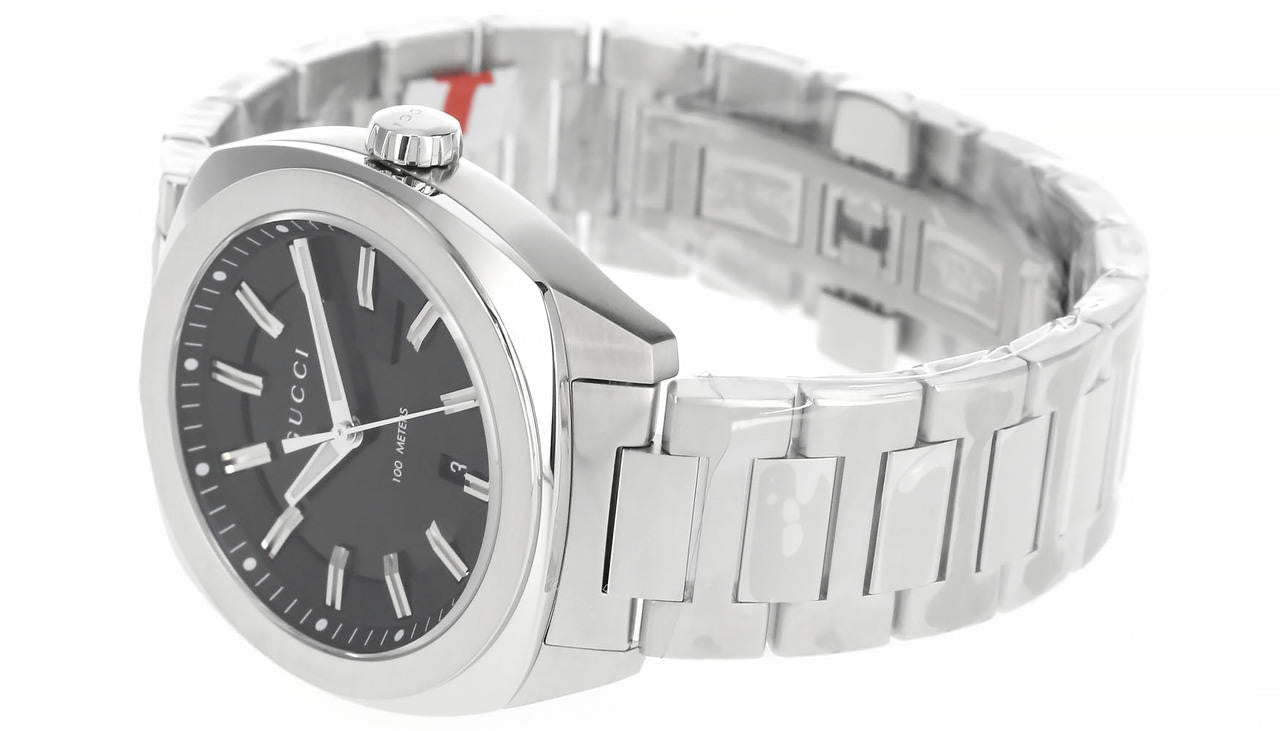 GUCCI GG2570 quartz 40 mm – cadran noir – montre homme