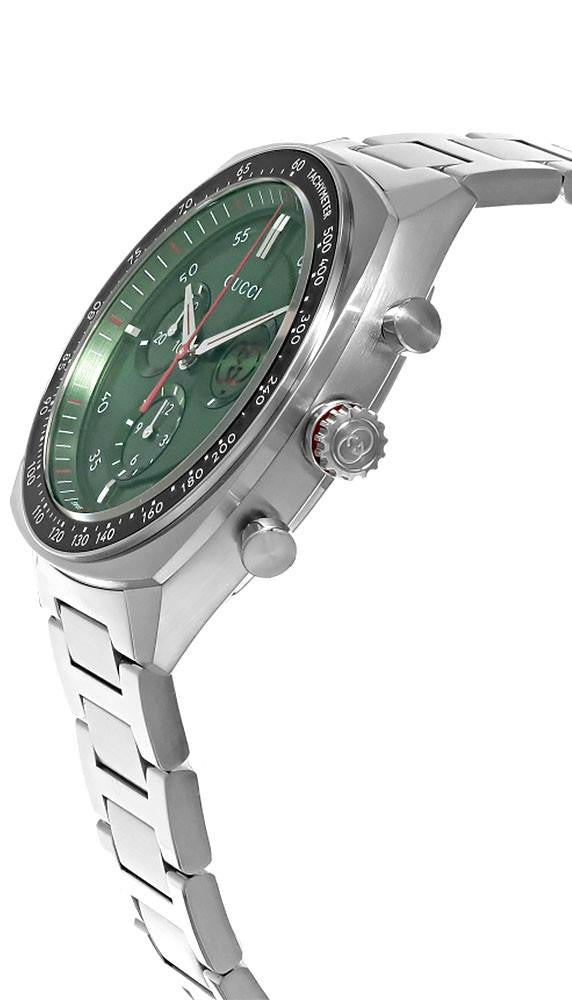 GUCCI Interlocking G quartz 41 mm – cadran vert – montre homme